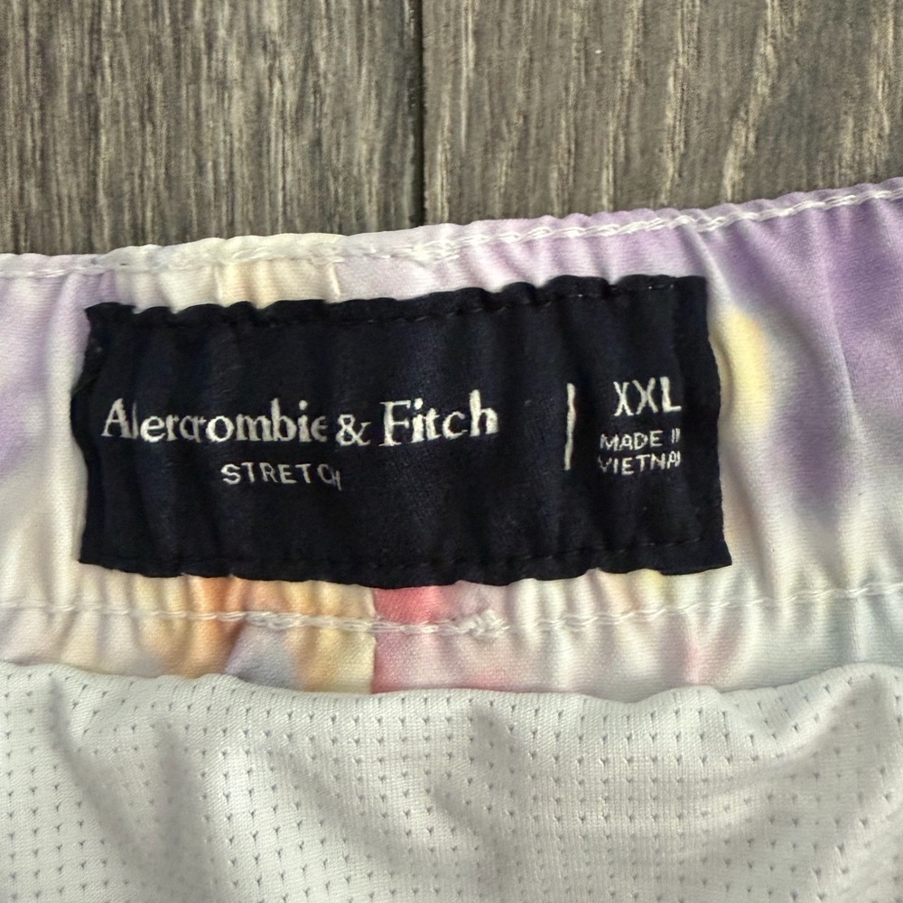 Abercrombie & Fitch Stretch Pastel Tie-Dye Swim Trunks multicolor Size XXL - Picture 2 of 13
